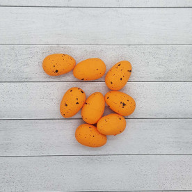 Яичко декоративное перепелиное, оранжевый цвет, 1 шт, 3 см