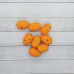 Яичко декоративное перепелиное, оранжевый цвет, 1 шт, 3 см