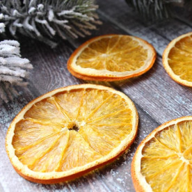 Апельсин сушений декоративний, натуральний, ок 4-6 см