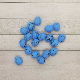 Яичко декоративное перепелиное, голубой цвет, 1 шт, 2 см