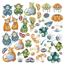 Лист с картинками для вырезания Space adventure 30,5х30,5 см, Фабрика Декору