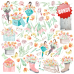 Набір Скрап паперу Scent of spring 30,5x30,5 см 10 аркушів, Фабрика Декору
