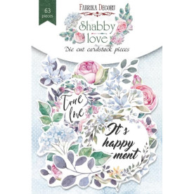 Набор высечек коллекция Shabby love 63 шт, Фабрика Декору