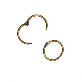 Кільце металеве для палітурки 19 мм, бронза, 1шт