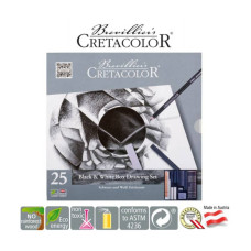 Набір для графіки BLACK&WHITE 25шт Cretacolor