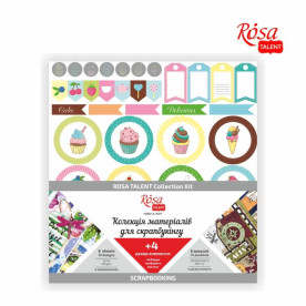 Колекція для скрапбукінгу Cake delicious 6л, Rosa