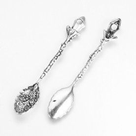 Підвіска Ложечка, античне срібло, 70x12x4мм