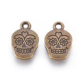 Підвіска Череп, антична бронза, 18x12x3мм