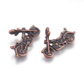 Підвіска Мопед, колір мідь, 14x21x7мм