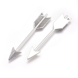 Підвіска Стріла, античне срібло, 64x11,5x2мм