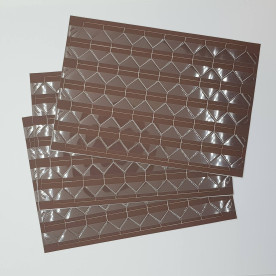 Уголки для фотографий на клеевой основе, цвет коричневый, 10*15 мм , 102 шт