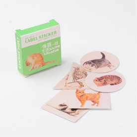 Набор наклейок Котики, 32-38 мм, ок, 40 шт