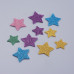 Набор вспененных наклеек с глиттером, разноцветные звезды, 16-35 мм, 49 шт