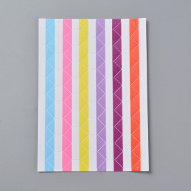 Набор уголков для фотографий, в пастельных тонах, размер уголка 12x 15,5мм, ок, 102шт/лист