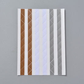 Набор уголков для фотографий, в нейтральных цветах, размер уголка 12x15,5мм, ок, 102шт/лист