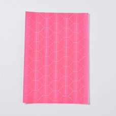 Набор уголков для фотографий, ярко-розовый, размер уголка 12x15,5мм, ок, 102шт/лист