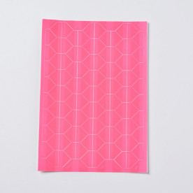 Набор уголков для фотографий, ярко-розовый, размер уголка 12x15,5мм, ок, 102шт/лист