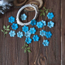 Набор цветов Незабудки, цвет голубой -синий, WOODchic