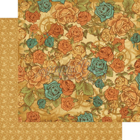 Лист двосторонньої Скраппапір 30х30 см Fantasy Floral від Graphic 45