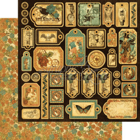 Лист вирубування Steampunk Debutante Tags від Graphic 45