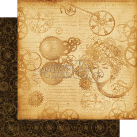 Лист двусторонней бумаги Mechanical Mind от Graphic 45