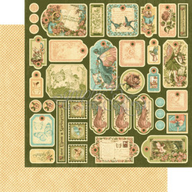 Лист з висічками Once Upon a Springtime Tags від Graphic 45