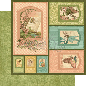 Лист с высечками Once Upon a Springtime Frames от Graphic 45