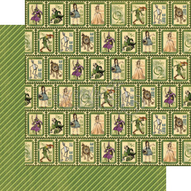 Двустороняя скрапбумага Parcel Post от Graphic 45