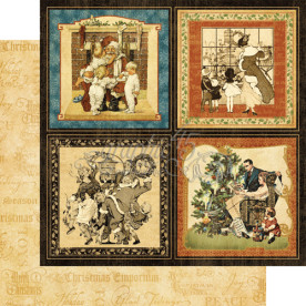 Двусторонняя скрапбумага Happy Holidays  от Graphic 45