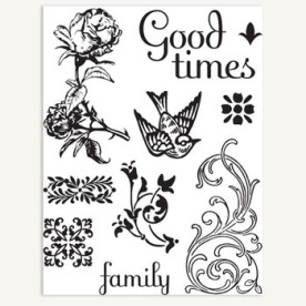 Набір акрилових штампів Clear Stamp: Calais Collection, 7gypsies