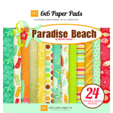 Набор бумаги Paradise Beach 12 двусторонних листов 15х15 см от Echo Park