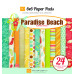 Набор бумаги Paradise Beach 12 двусторонних листов 15х15 см от Echo Park