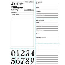 Набір акрилових штампів 97% Complete Clear Stamp: Travel, 7gypsies