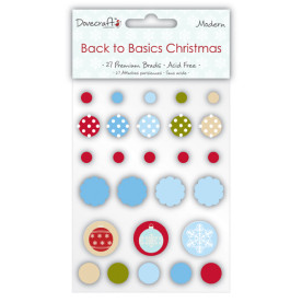 Набор брадсов Back to Basics Christmas Modern - Brads от Dovecraft