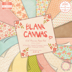 Набор бумаги Blank Canvas 15x15 см 16 листов от First Edition