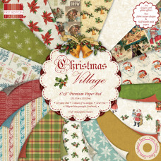 Набір паперу Christmas Village 20х20 см 16 аркушів від First Edition