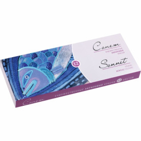 Краски акрил. Сонет 12 цв, 10мл ,к/к, ЗХК