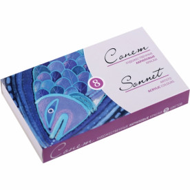 Краски акрил. Сонет 8цв.,10мл, туба, ЗХК