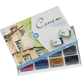 Фарби акв худ, Сонет, 16кол, 2,5 мл, кювети, п / к, ЗХК