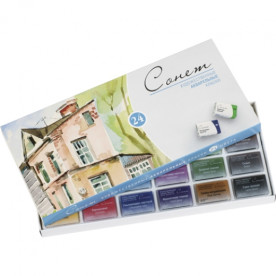 Фарби акв худ, Сонет, 24цв, 2,5 мл, кювети, п / к, ЗХК