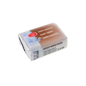 Краска акварельная, Кювета, умбра жженая, 2.5мл, ЗХК