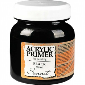 Грунт акриловий, Сонет, чорний, 220мл, ЗХК