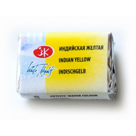 Краска акварельная, Кювета, индийская желтая, 2.5мл, ЗХК