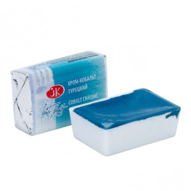 Фарба акварельна, Кювета, хром-кобальт турецька, 25мл, ЗХК