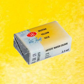 Фарба акварельна, Кювета, жовта, 25мл, ЗХК