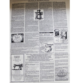 Тканина для скрапбукінгу "Газетна смуга" 35х53 см