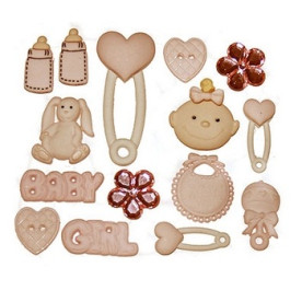 Набор пуговиц Baby Girl от Dress it up