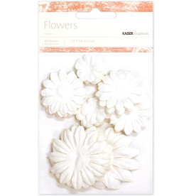 Набор бумажных цветов Snow - Paper Flowers Mixed от KaiserCraft