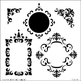 Трафарет Mini Fancy Frame 15х15 см від Crafter's Workshop