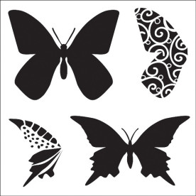 Трафарет Layered Butterflies от Crafter's Workshop